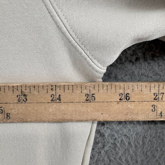 Nike Phoenix Fleece Oversized Crewneck Sweatshirt Light Orewood Center Swoosh S - Picture 11 of 16